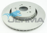 Brake Disc Rotor Front Fits Honda CRV RM1, RM4 10/2012 GEOMAT COATED AAP2618 - Ultima