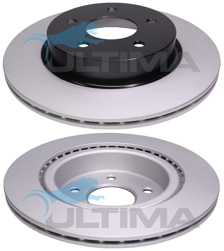 Brake Disc Rotor Rear Fits Nissan X-Trail T32, Leaf ZE1; Renault Koleos HZG AAP2621 - Ultima