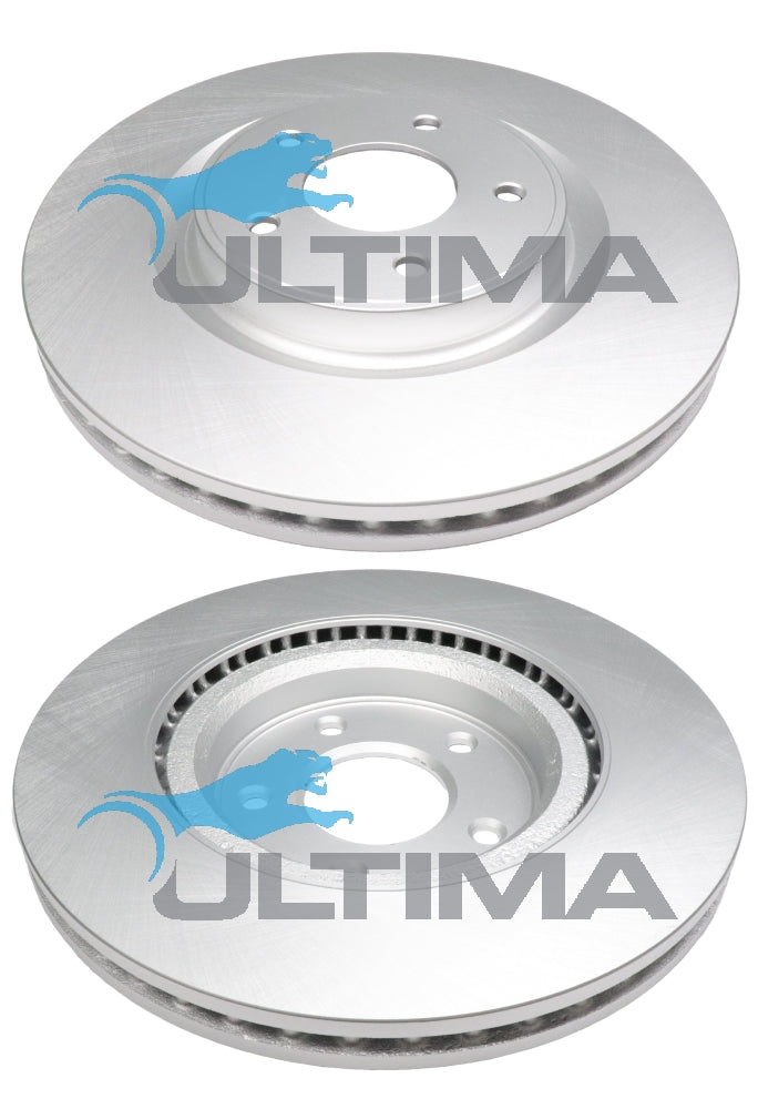 Brake Disc Rotor Fits Nissan X-Trail T32 3/2014 7-Seater, Renault Koleos Geomat Coated Rotor AAP2622 - Ultima