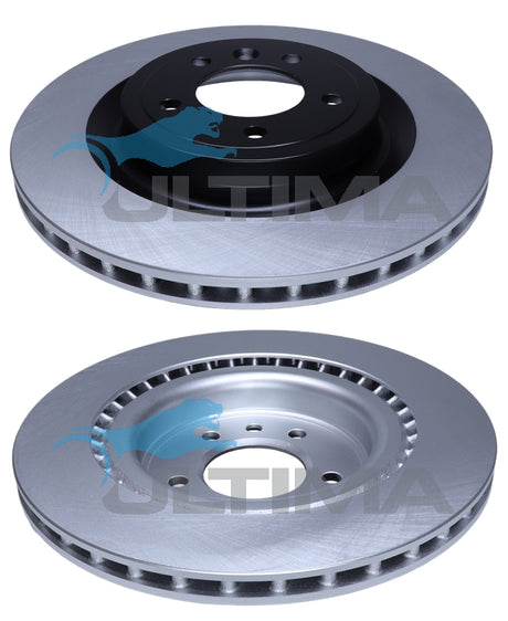 Brake Disc Rotor Rear Fits Range Rover L494 350mm OD High Carbon GEOMET COATED AAP2628HC - Ultima