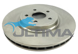 Brake Disc Rotor Front Fits Jeep Grand Cherokee SRT V8 10/2012 ON FR ROTOR GEOMET COATED AAP2632 - Ultima