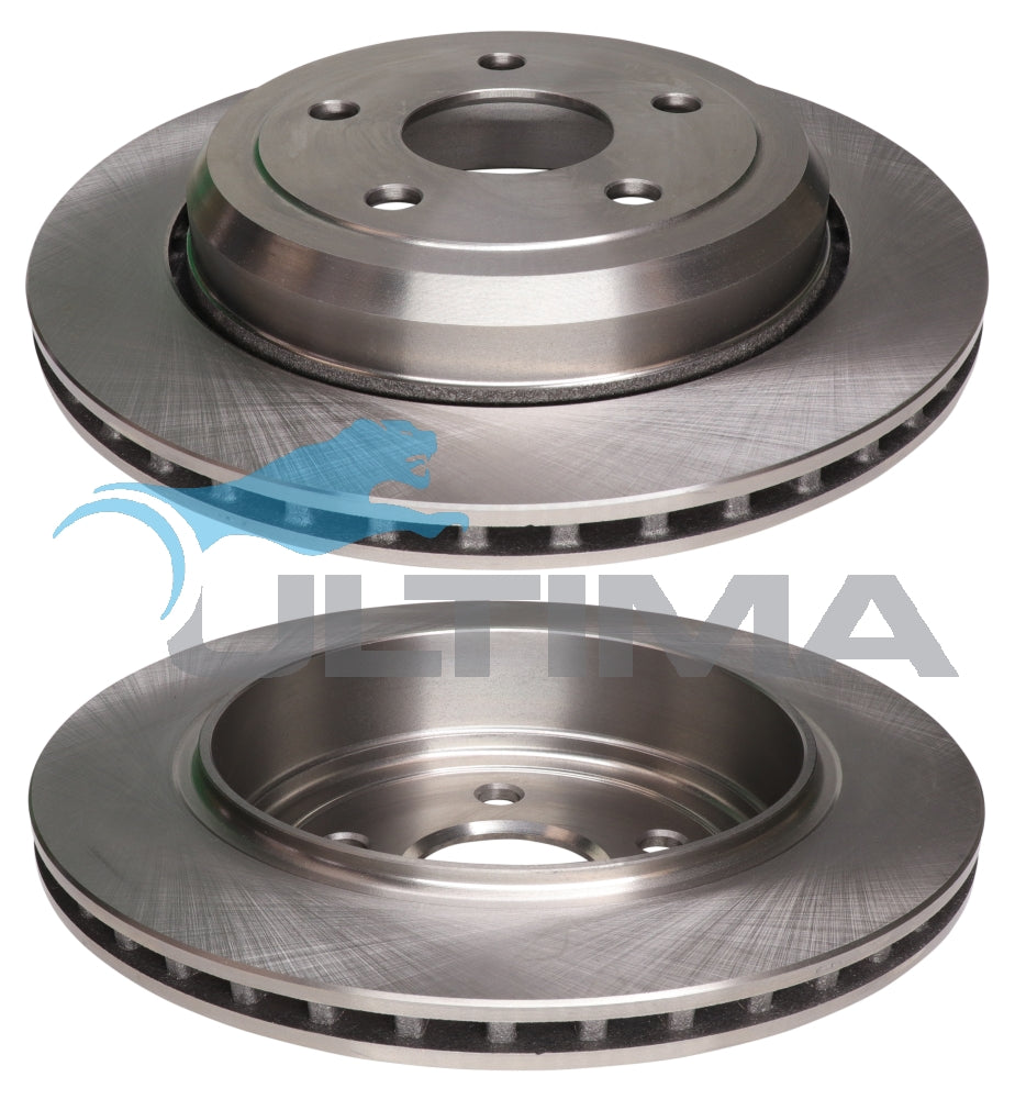 Brake Disc Rotor Rear Fits Jeep Grand Cherokee WH WK 330mm OD Vented AAP2637 - Ultima