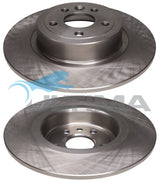 Brake Disc Rotor Rear Fits Range Rover Evoque -LV-L538 2012-18. 317mm OD AAP2643 - Ultima