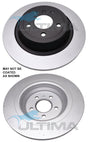 Brake Disc Rotor Rear Fits Mercedes W166, ML250/350/GLE 250/350 325mm OD Rotor. GEOMET Coated AAP2649 - Ultima