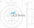 Brake Disc Rotor Rear Fits Lexus ES300 AAP2711 - Ultima