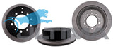 Brake Disc Rotor Rear (Black, Uni-Slotted) Fits Landcruiser UZJ200, VDJ200 9/07 on GEOMET Black Hub Centre AAP2723S - Ultima