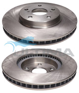 Brake Disc Rotor Front Fits Lexus IS250 2006 ON AAP2726 - Ultima