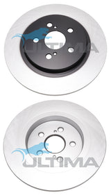 Rear Brake Disc Rotor Fits Lexus CT200H - ZWA10R AAP2784 - Ultima
