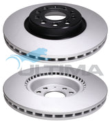 Brake Disc Rotor (Front) Fits VW Various incl. Golf MK5,6 GTI Turbo 2L 03-09 Geomet Coated AAP2806 - Ultima