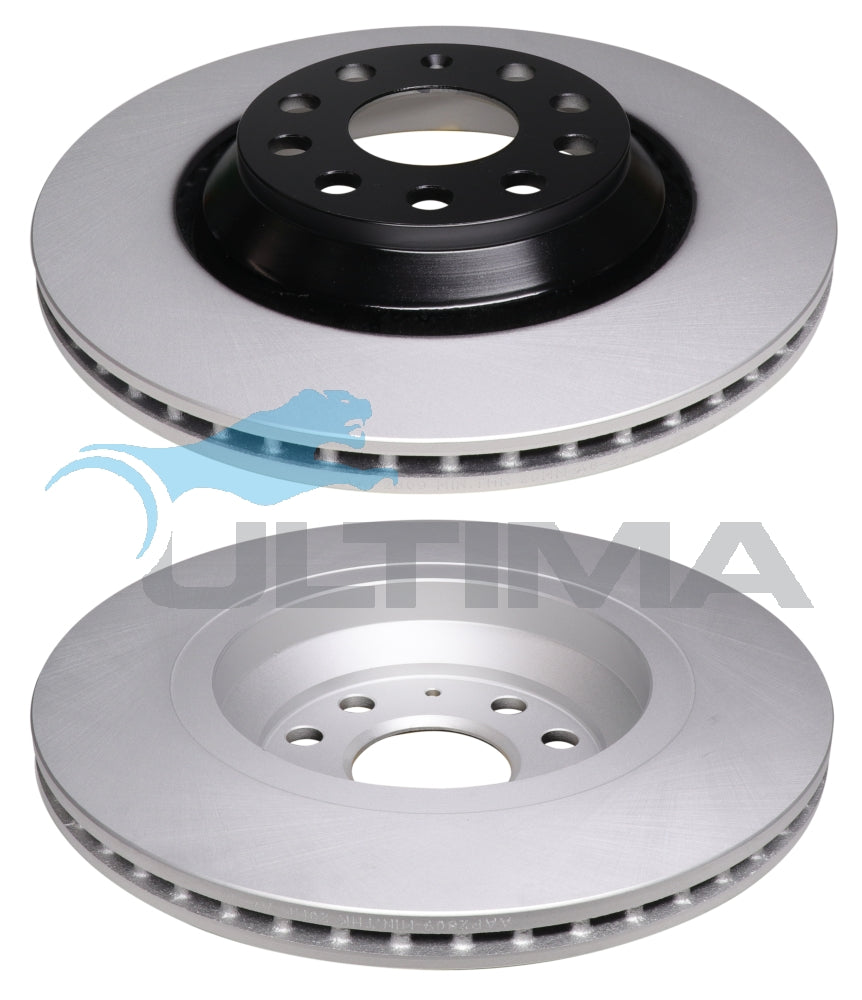 Brake Disc Rotor (Rear) Fits VW Golf, Audi A3, Skoda Geomet Coated AAP2809 - Ultima