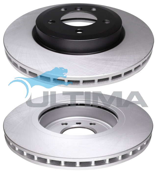 Front Brake Disc Rotor Fits BMW 3 Series E46 Geomet AAP2855 - Ultima
