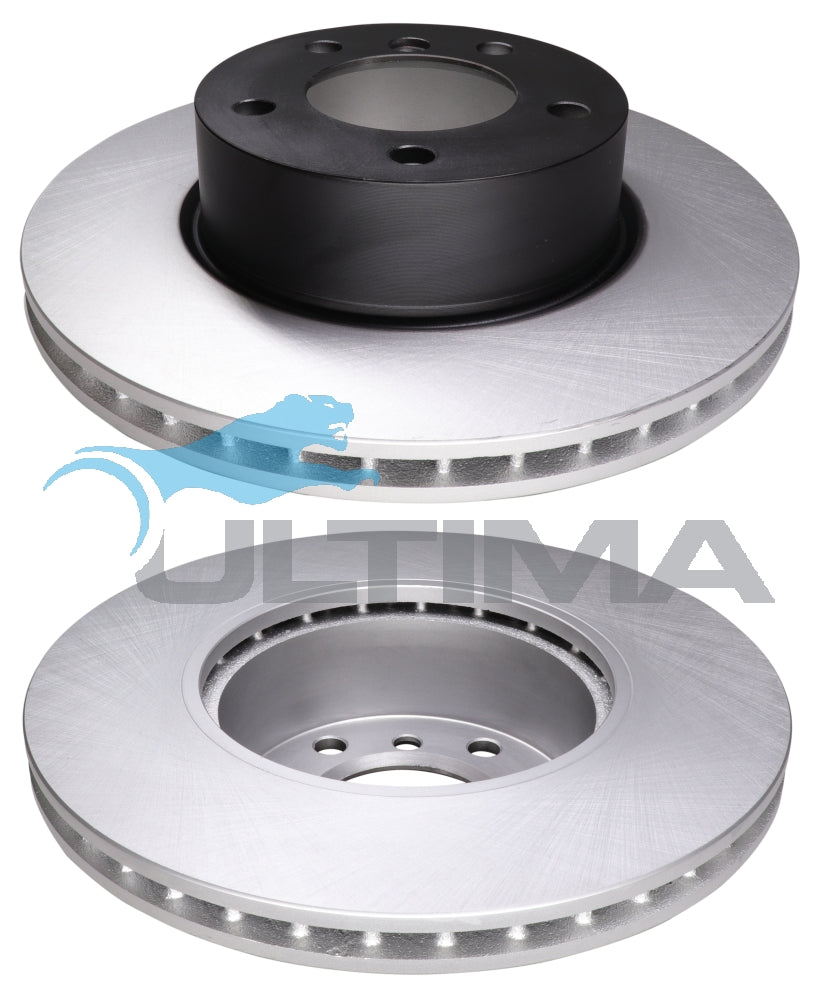 Front Brake Disc Rotor Fits BMW Various (Vented 300mm) Geomet Coated AAP2862 - Ultima