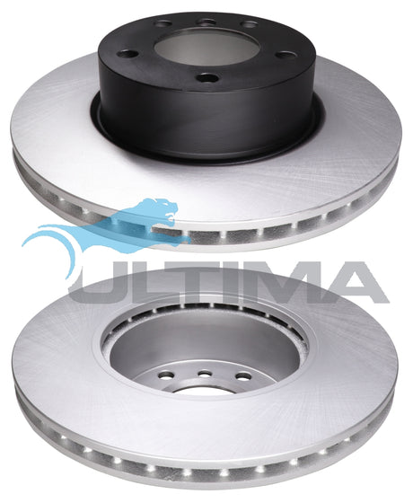 Front Brake Disc Rotor Fits BMW Various (Vented 300mm) Geomet Coated AAP2862 - Ultima