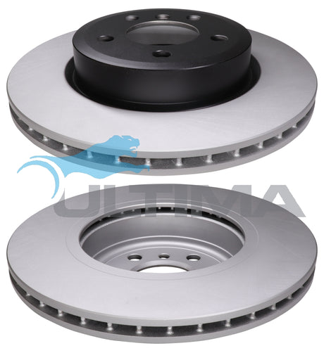 Front Brake Disc Rotor Fits BMW X3 E83 2004 - 2/2007 Geomet Coated AAP2876 - Ultima