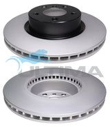 Front Brake Disc Rotor Fits BMW X3 X4 2011-2014 AAP2884 - Ultima