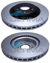 Front Disc Rotor Fits Mercedes W166 ML/GLE 350mm Std Smooth AAP3030 - Ultima