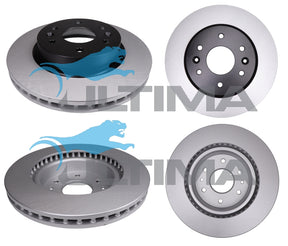 Front Brake Disc Rotor Fits LDV T60 & D90 330mm Dia GEOMET AAP3244 - Ultima
