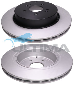 Brake Disc Rotor Rear Fits Kia Stinger CK, Genesis G70 3.3L AAP3343HC - Ultima