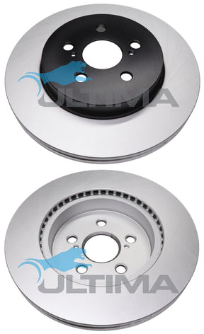 Brake Disc Rotor Front Fits Toyota Corolla MZEA12, ZWE211 08/2018- ON GEOMET VENTED AAP3542 - Ultima