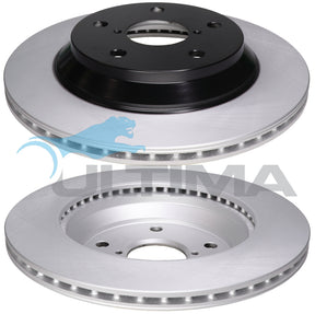 Brake Disc Rotor Rear Fits Subaru Forester SK AAP3713 - Ultima