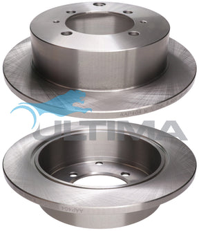 Brake Disc Rotor Rear Fits Galant HJ 1994 On, Lancer CH Wagon ES (4 Wheel Stud) AAP404 - Ultima