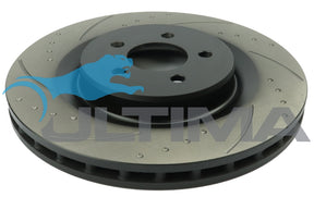 Brake Disc Rotor Front Left Fits Ford BF FPV 6 Piston Dimpled & Slotted 355mm AAP42102DSL - Ultima