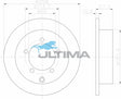 Brake Disc Rotor Rear Fits Magna TE, TF, TH, TJ, TL AAP426 - Ultima