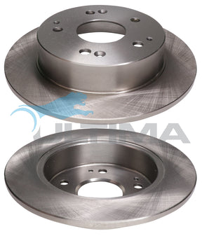 Brake Disc Rotor Rear Fits Integra DC5, Accord 2.3 / 3L 167mm-HAT (98-04) AAP489 - Ultima