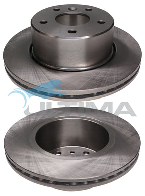 Brake Disc Rotor Front Fits Discovery 2.5, 3.9L (3/99 - 10/04) AAP528 - Ultima