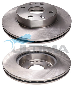 Brake Disc Rotor Front Fits Festiva WB - WF, Laser KF, KH MT, 121 DB, DW AAP530 - Ultima