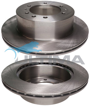 Brake Disc Rotor Rear Fits Maverick Y60, Patrol Y60 (GQ), Y61 (GU) AAP622 - Ultima
