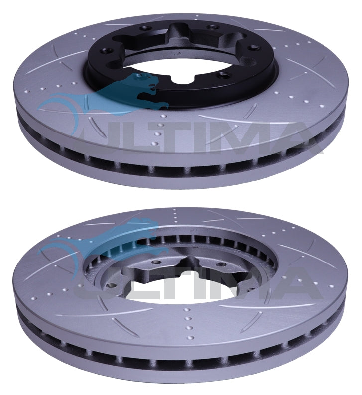 Brake Disc Rotor Front Fits Patrol Y61 (GU) 3.0, 4.2, 4.5L AAP625S - Ultima