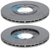 Brake Disc Rotor Front Fits Courier 2.0, 2.2, 2.6L, B Series, E Series AAP631 - Ultima