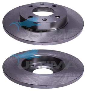 Brake Disc Rotor Front Fits Peugeot 205, 306, Rear for 405, Mi16 247mm Solid AAP7100 - Ultima
