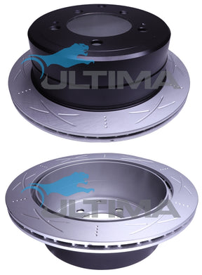Brake Disc Rotor Rear Fits Landcruiser FZJ105, HZJ105 (Uni-Slotted) AAP791S - Ultima