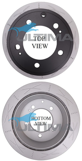 Brake Disc Rotor Rear (Uni-Slotted) Fits Landcruiser HDJ78/79, HZJ78/79 AAP794S - Ultima