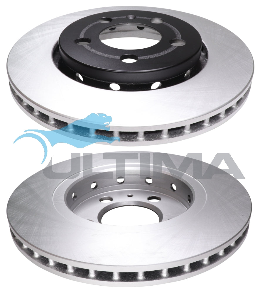 Brake Disc Rotor (F) Fits Audi A3 1.6L, VW Golf 1.6, 2.0L 14" Wheel Geomet Coated AAP800 - Ultima