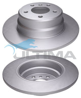 Rear Brake Disc Rotor Fits BMW X5 3.0, 4.4L 10/00 - 12/03 (Solid) AAP814 - Ultima