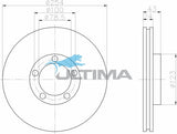 Front Brake Disc Rotor Fits Transit VE Disc/Drum, VF SWB 14" Wheel 94-00 AAP829 - Ultima