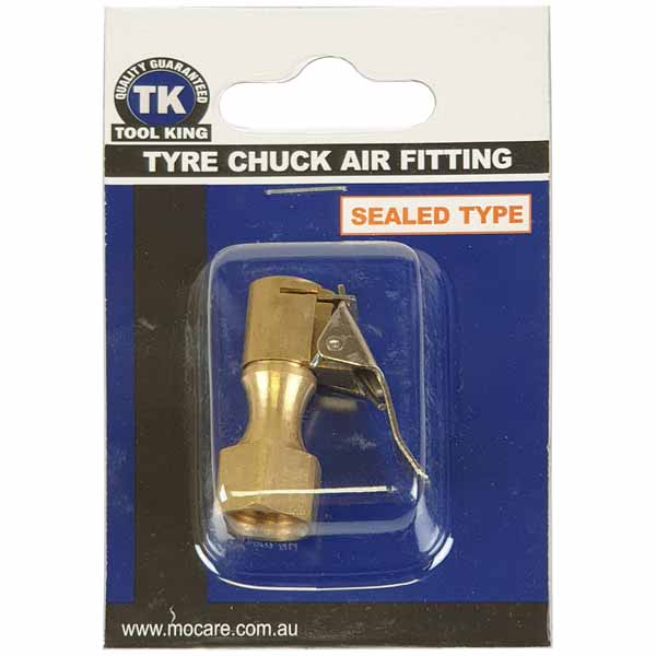 Tyre Valve Air Chuck, Sealed 1/4" BSP Female - Tool King