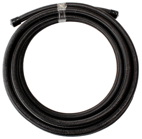 SS Braided Hose -9AN 1 Metre Black S/S 12.7mm ID 18.3mm OD AF100-09-1MBLK - Aeroflow
