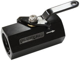 Shut Off Valve -10ORB Black Female -10ORB Ports AF1001-10BLK - Aeroflow