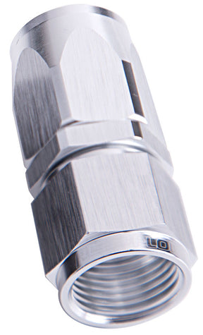 -6AN Taper Series Straight Hose End Silver AF101-06S - Aeroflow