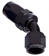 -12AN Taper Series 45 Degree Hose End Black AF102-12BLK - Aeroflow