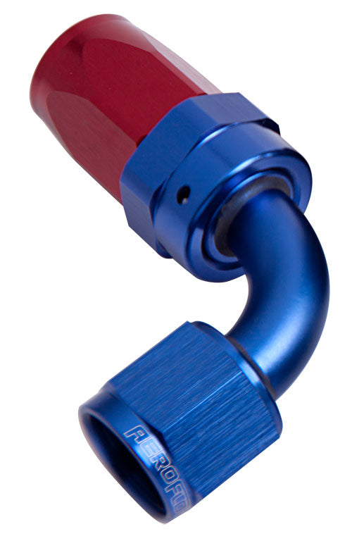 -8AN Taper Series 90 Degree Hose End Blue AF103-08 - Aeroflow