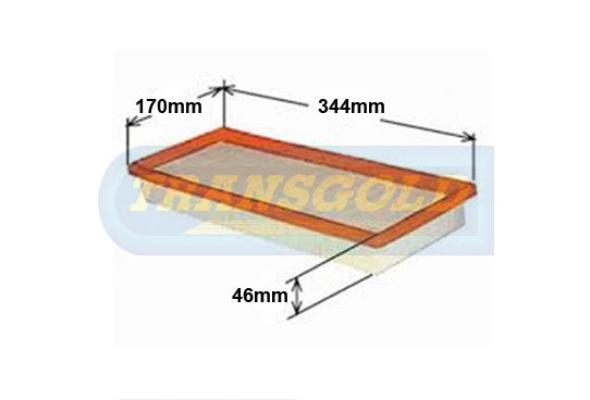 Air Filter Volvo S40 95-04 1.6, 1.8 AF1049 - Transgold | Universal Auto Spares
