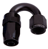 -12AN Taper Series 180 Degree Hose End Black AF106-12BLK - Aeroflow