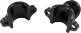 Clamp On 3/8" Hard Line To -6 -6AN Male AN Adapter Black AF107-06-06BLK - Aeroflow