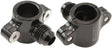 Clamp On 5/8" Hard Line To -6 -6AN Male Adapter Black AF107-10-06BLK - Aeroflow