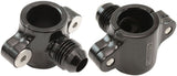 Clamp On 5/8" Hard Line To -6 -6AN Male Adapter Black AF107-10-06BLK - Aeroflow